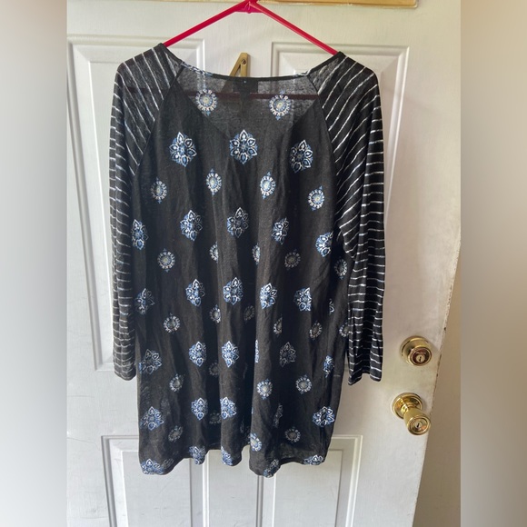 COPY - J. Jill Love Linen Top. XL - Picture 2 of 5